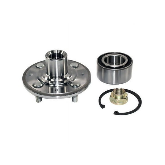 Front Wheel Hub Bearing Repair Kit - with Retaining Ring and Axle Nut - Compatible with 1994 - 2001 Acura Integra 1995 1996 1997 1998 1999 2000