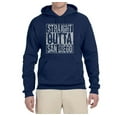 thumbnail image 2 of Straight Outta San Diego SD Fan | Fantasy Baseball Fans | Mens Sports Hooded Sweatshirt Graphic Hoodie, Navy, Large, 2 of 4