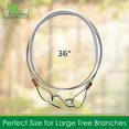 thumbnail image 4 of Songbird Essentials Bird Feeder Hanger Limb Protector Stainless Steel Cable Hanger 36 in, 4 of 8