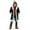 Black, variant on Boys Long Fleece Jackets Fuzzy Lined Open Front Hooded Coats Kids Toddler Winter Windproof Warm Outwear with Pockets