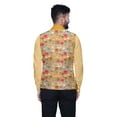 thumbnail image 3 of Atasi Mens Casual Jackets Lightweight Partywear Indian Waistcoat Printed Nehru Jacket-XX-Large, 3 of 3