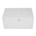 thumbnail image 4 of DecMode Intricate Carved White Wood Decorative Box with Hinged Lid, 3 Count, 4 of 8