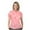 Pink/Tropical Pink, variant on Monterey Club Ladies Short Sleeve Abstract Print Golf Polo Shirt #4530