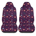 thumbnail image 2 of XMXT 2Pcs Car Seat Cover Decor Protector, Halloween Elements Print Front Seat Covers for Cars SUVs, Universal Fit, 2 of 9