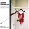 thumbnail image 3 of Curtain Rods for Windows, Expandable Spring Loaded Curtain Tension Rod, Stretchable Tension Heavy Duty Rod Non Slip No Drilling for Windows Bathroom Cupboard Closet Shower(White, 47-75cm), 3 of 8