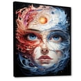 thumbnail image 2 of Designart "Bizare Celestial Encounter" Portrait Floater Framed Canvas Wall Art, 2 of 7