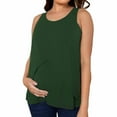 thumbnail image 2 of Nursing Tank Top for Breastfeeding Sleeveless Maternity Vest Pregnancy Clothes Maternity Mint Green XL Clearance, 2 of 5