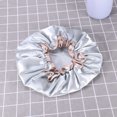 thumbnail image 2 of 1Ensemble Bonnets de Douche Réutilisables Gris Peva pour Femmes Filles Dames Imperméables, 2 of 8