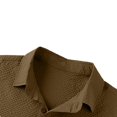 thumbnail image 5 of Bxsruta Men's Pullover Shirts Long Sleeve Half Button Down Tops with Pockets Textured Casual Workwear, 5 of 7