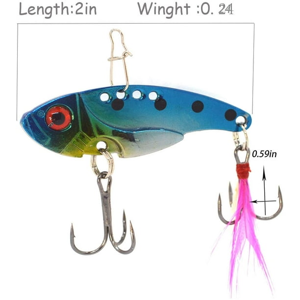 WANBY Fishing Lures Proven Explosive Color Special Spinner Spoon Swimbait  Vibrating Jigging Freshwater Saltwater