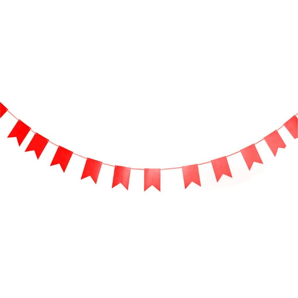 Advancent Pancarta decorativa de 16,4 pies, 0 Uds., pancarta personalizada, banderines colgantes, guirnalda Kits de decoración para fiestas Rojo 16.4 pies