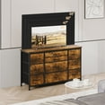 thumbnail image 4 of Ashion Wide Dresser for Bedroom with 10 Drawers, Large Wide Chest of Drawers, Fabric Double Dresser for Bedroom Living Room Hallway, Brown, 4 of 8