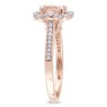 thumbnail image 3 of Everly Women's Morganite and Diamond 14k Rose Gold Ring, 3 of 7
