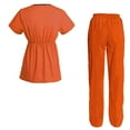 thumbnail image 2 of Women's Scrubs Set Scrub Top and Pants Scrubs Set, 2 of 3