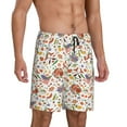 thumbnail image 2 of Rateoe BBQ Party1 Print Men's Lounge Shorts – Soft & Breathable Pajama Bottoms with Pockets, Elastic Waistband, Lightweight Sleepwear for Nightwear & Loungewear-3X-Large, 2 of 6