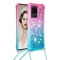 thumbnail image 2 of Funda para Samsung Galaxy S20 Ultra 5G Brillantina Líquida Divertida Reluciente y con Cristales en Movimiento Cuerpo Cruzado con Cordón Ajustable, 2 of 5
