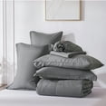 thumbnail image 6 of Davulos Twin Size Comforter Set Dark Grey,5 Pieces Bed in a Bag for All Seasons,Soft Lightweight Bedding Sets with Comforter, Sheet, Pillowcases & Shams, 6 of 8