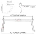 thumbnail image 3 of Carbon Road Bike Handlebars Road Carbon Handlebar Ultra Light Gravel Road Bike Handlebar, 3 of 5