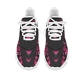 thumbnail image 1 of Zapatillas de tenis ligeras con cordones y antideslizantes para mujer, con estampado de lazo floral rosa y concienciación sobre el cáncer de mama, moda, 1 of 6