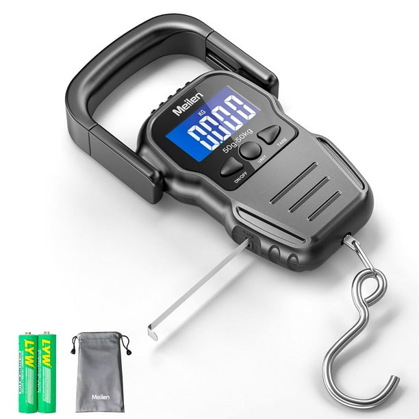 Báscula de equipaje Meilen de 50 kg/110 libras con pantalla LCD retroiluminada