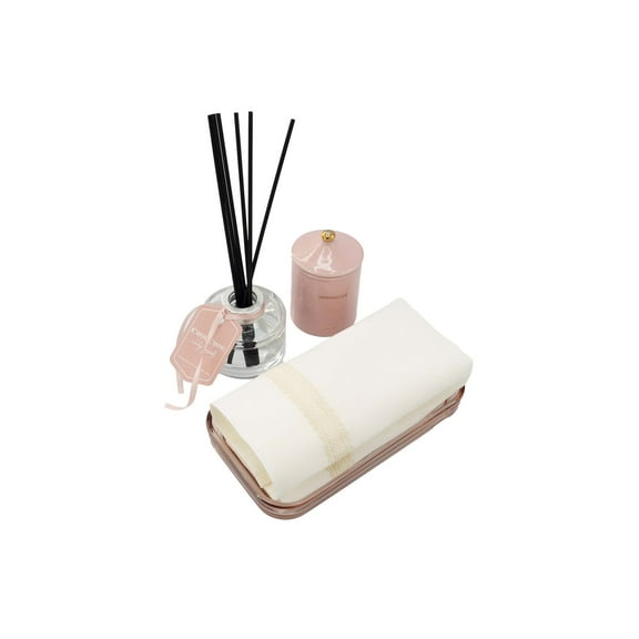 Linen Guest Towels With Lace Borders, Set of 2