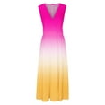 thumbnail image 4 of Wedding Guest Dresses for Women Sleeveless Maxi Dresses Bohemian Fall Formal Cocktail Party Long Dresses, 4 of 6