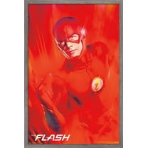 DC Comics TV - The Flash - Key Art Wall Poster, 14.725" x 22.375", Framed