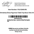 thumbnail image 7 of Christmas Elves Figurines Table Top Decor Set, 7 of 7