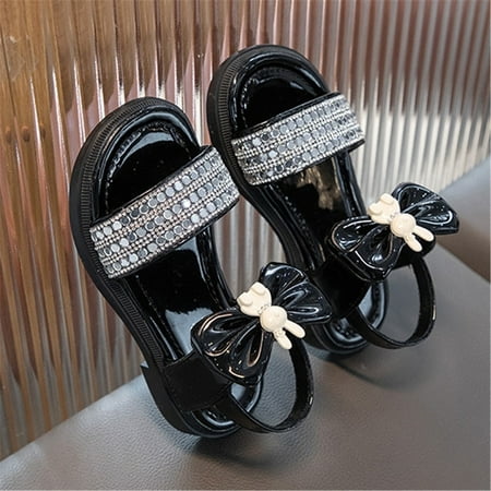 

Gubotare Sandals for Girl Casual Summer Baby Girls Boys Sandals Toddler Summer Water Beach Shoes Non-Slip (Black 13.5)