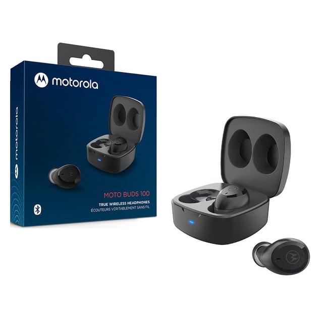 Audífonos Motorola Moto Buds 100 Negro Bluetooth Nueva Linea 2022
