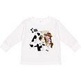 thumbnail image 3 of Inktastic I'm Four-cowgirl Riding Horse Birthday Girls Long Sleeve Toddler T-Shirt, 3 of 5