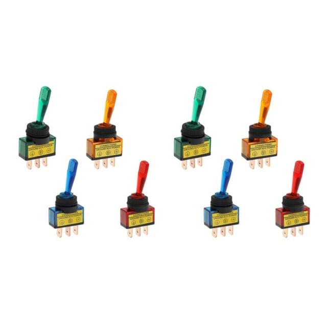 Guardoinrt 4Pcs Durable Compatible 4Pcs 12V DC 20A Toggle Switch RV Experience Versatile 2Set