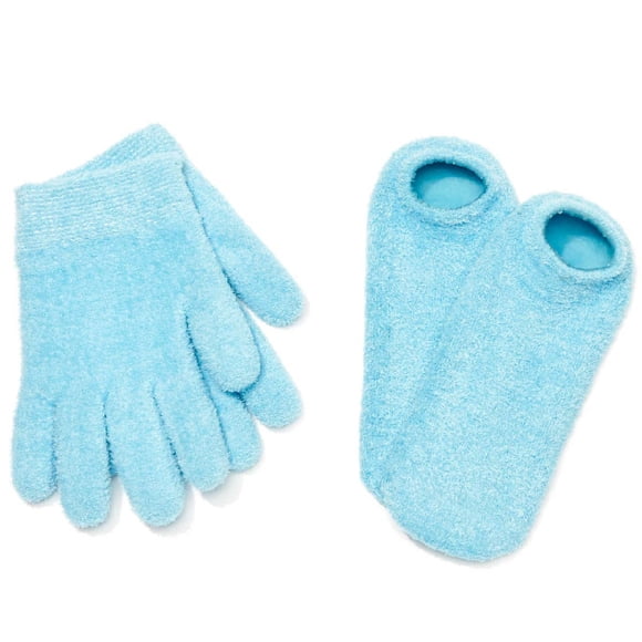 Set de botines y guantes en gel hidratante NatraCure Aqua Color