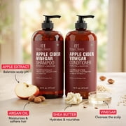 Botanic Hearth Apple Cider Vinegar Shampoo and Conditioner Set | Helps Dry Itchy Scalp, Dandruff, Frizz and Hair Loss | Color Safe, Sulfate Free Shampoo | All Hair Types, Men and Women, 16 fl oz each