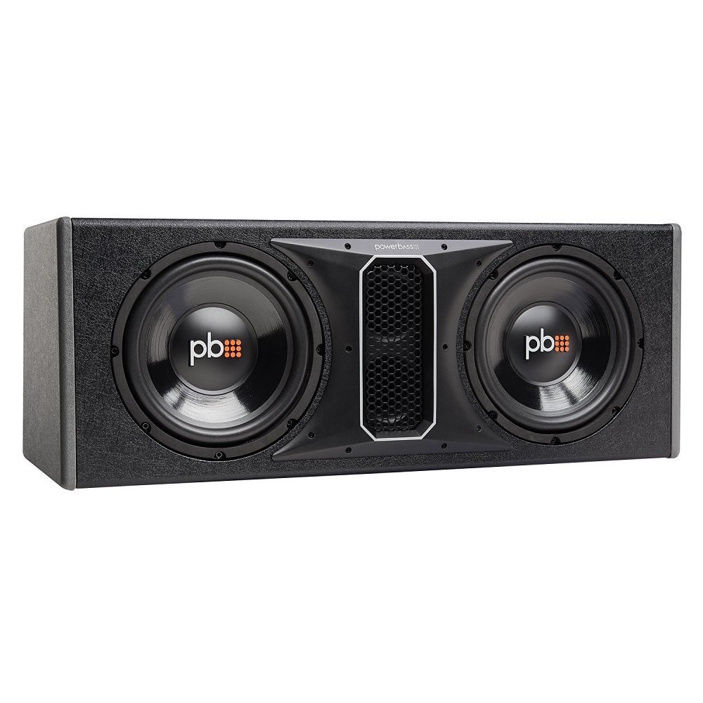 Powerbass PSWB102 1000W Dual 10" Loaded Subwoofer Enclosure SVC 4 Ohm