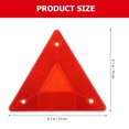 thumbnail image 2 of 6 Pcs Réflecteurs Triangulaires pour Véhicule Panneau de Sécurité Signalisation Triangulaire à Déplacement Lent, 2 of 9