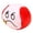A004- Red, variant on 1Pcs Hand-Made Knitted Footbag Sack, Mini Soft Stuffed Baseball Style Sandbag, Safe Skill Training Toy, Indoor Outdoor Sports Play Toy for Students