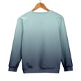 thumbnail image 6 of Women's Ombre Gradient Sweatshirt, Drop Shoulder Crewneck Pullover, Color Fade Long Sleeve Top, Casual Color Transition Blouse, Soft Stretch Knit Comfort Wear Grey M, 6 of 10