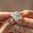 thumbnail image 3 of Pompeii Certified 9 1/2Ct Oval Three Stone Diamond Engagement Ring 14k Gold Lab Grown, 3 of 3