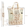 thumbnail image 3 of Bolsa de playa de malla Bluboon con compartimento de refrigeración para mujer, 3 of 9