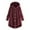 Wine, variant on Hueook Cardigans for Women Plus Size Long Sleeve Hooded Loose Cardigan Tops with Pocket Winter Jacket