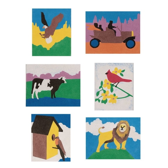Sand Art Boards - General Theme, 8-1/2" x 11" (Pack of 12)