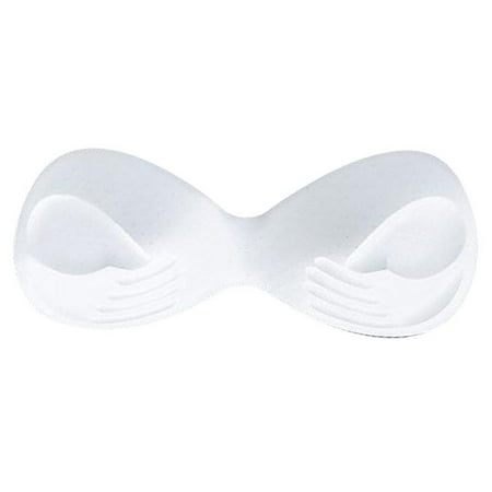 

1Pair Body-fitted Design Swimsuit Pad Insert Breast Bra Enhancer Push Up Bikini Padded Inserts Chest Invisible Pad White