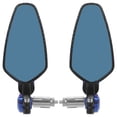 thumbnail image 1 of WASHWEPE 21Pcs Handlebar Mirrors for Motorcycles Wide-angle Reflector Better Visibility Aluminum Alloy Blue, 1 of 8
