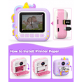 thumbnail image 6 of Bravokids Kids Camera Instant Print,1080P Kids Instant Cameras, Christmas Birthday Gifts for Girls Boys Age 3-12, Toddler Digital Cameras for 3 4 5 6 7 8 9 10 Year Old Girl, 6 of 11