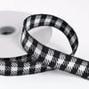 Black and White Buffalo Plaid Ribbon-770150521