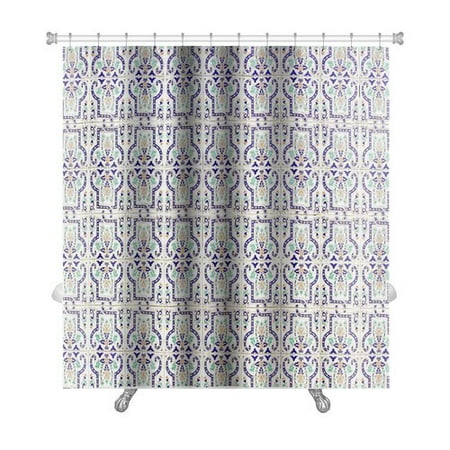 - Gear New Alpha Medieval Tiles with Traditional Islamic Pattern Decor Premium Single Shower Curtain