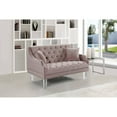 thumbnail image 5 of Meridian Furniture Roxy Velvet Loveseat in Sky Blue, 5 of 7