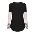 thumbnail image 2 of Gerichy Women's Nursing Top Maternity Shirts for Breastfeeding Soft Double Layer Shirts Maternity Round Neck Stripe Patchwork Long Sleeve Feeding Pregnant Woman Nursing Blouse Tops T-Shirt, 2 of 4