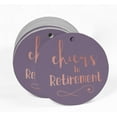 thumbnail image 2 of Inkdotpot Pack Of 50 Real Rose Gold Foil Paper Tags Cheers To Retirement Favor Hang Tags, 2 of 6